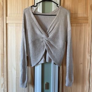 Hollister Knotted Crop Sweater